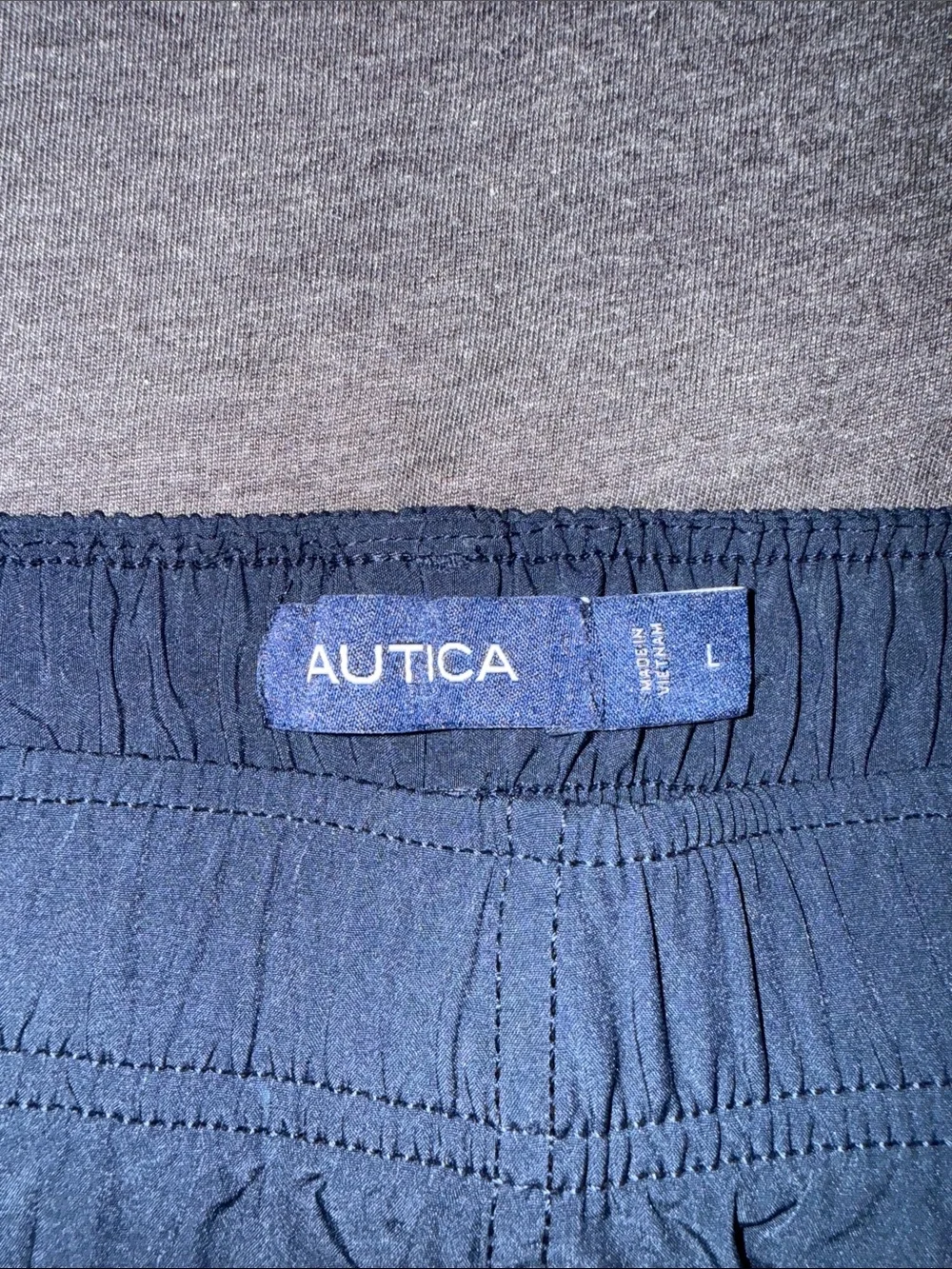 Nautica Men’s Dark Blue Athletic Shorts